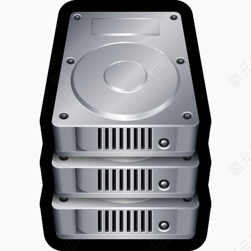 设备硬开车堆栈hard-drive-icons