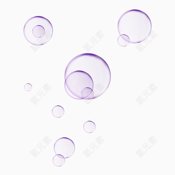 紫色泡泡