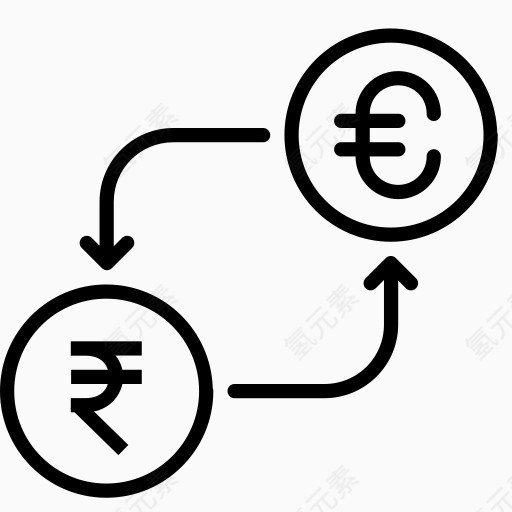 转换货币欧元印度钱卢比以货币兑换欧元