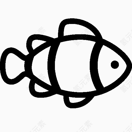 动物小丑鱼图标