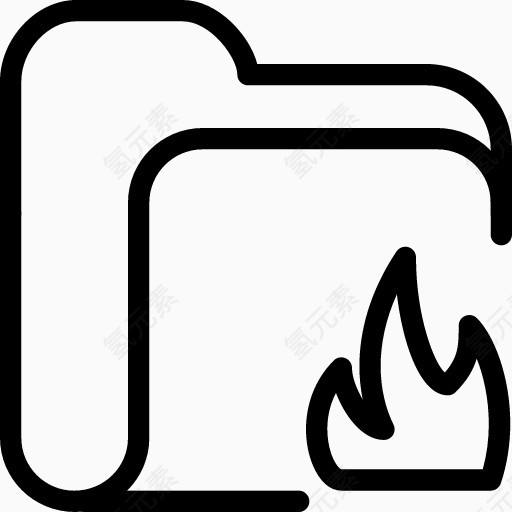 Folder Fire Icon