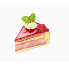 草莓果浆夹心蛋糕