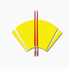一双红筷子