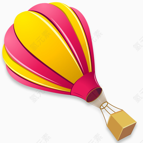 彩色热气球卡通手绘
