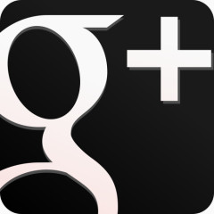 黑色的Google-plus-icons