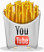 YouTube法国人炸薯条社交薯条图标