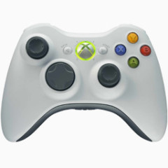白色的控制器Xbox-360-icons