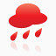 天气雨super-mono-red-icons