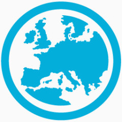 欧盟地铁车站的蓝色图标