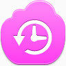 时间机Pink-cloud-icons