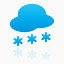 天气雪super-mono-blue-icons