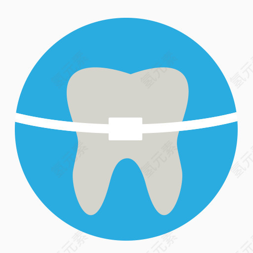 腔衰变牙科牙医齿无题牙蓝图标