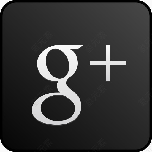 自定义黑色的Google-plus-icons