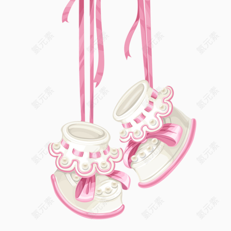 粉色婴儿鞋