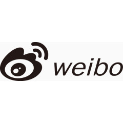 新浪微博标志黑色的中sina-weibo-logos