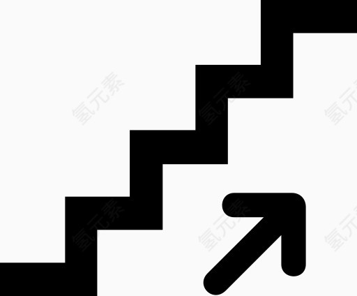 楼梯AIGA符号标志