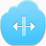 光标分裂Blue-Cloud-icons