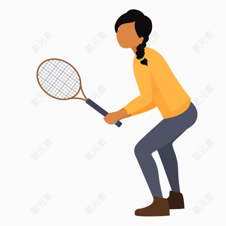 体育运动网球接球
