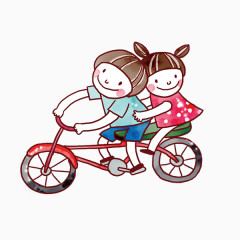 骑自行车儿童
