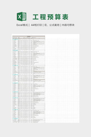 140平米20万装修预算表