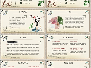 简约清新艾灸养生PPT课件