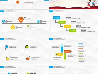 简约风格学生礼仪培训PPT模板