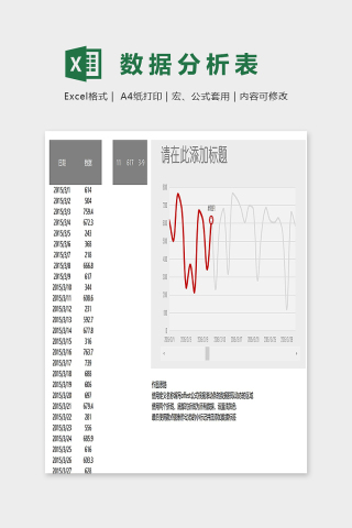 产品年度销售趋势表模版下载