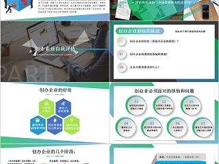 简约清新淡雅创业培训课件PPT