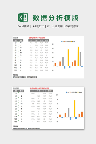 数据分析统计精美模版下载