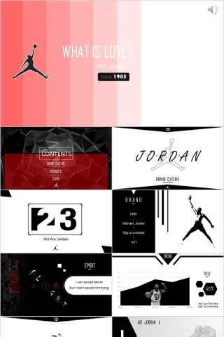 黑色篮球ppt体育运动训练营招生社团竞技比赛事NBA课件