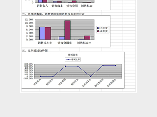 精美简单销售费用管理表Excel