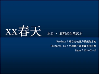 房地产项目定位及规划方案ppt