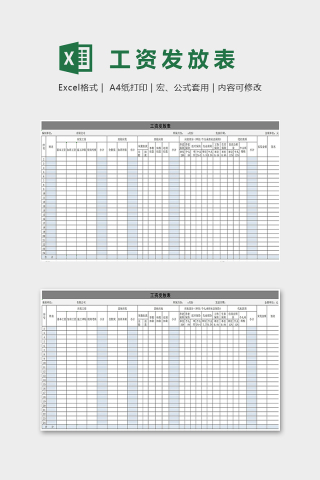 工资发放表下载