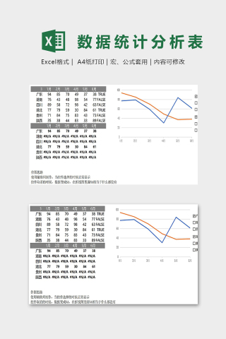 地区销售数据分析统计模版下载