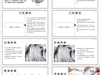 极简风平面设计师简历作品展示PPT模板