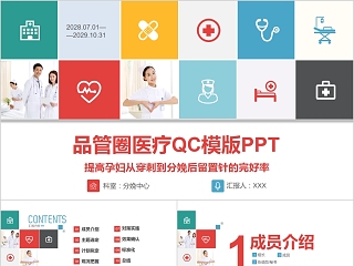 品管圈医疗QC模版PPT