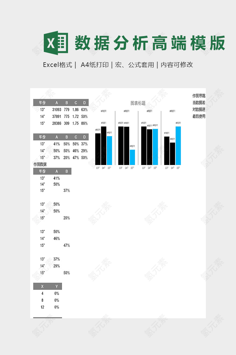 创意数据分析高端模版