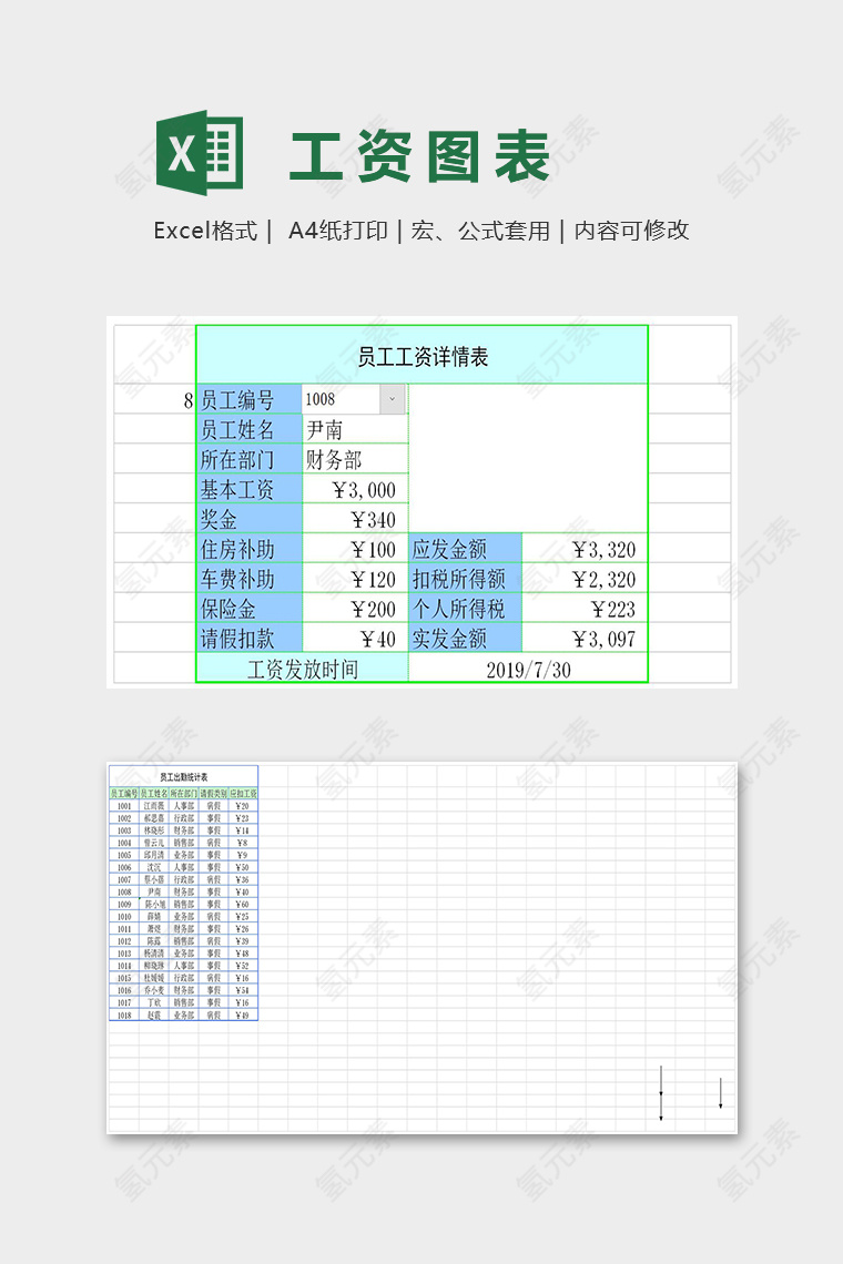 工资管理表