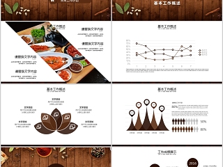 2019 舌尖上的美食传统美食文化餐饮PPT模板