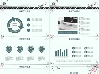 复古中国风工作总结商业计划书通用PPT