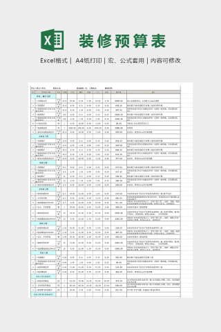 92平米预算装修实用精美模版下载