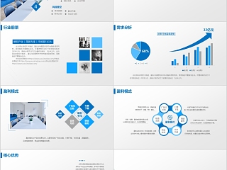 20xx年蓝色简约大气商业创业计划书项目ppt模版融资路演