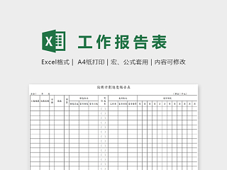 精美简单财务报告表EXcel