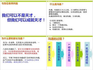 如何有效和家长进行沟通PPT