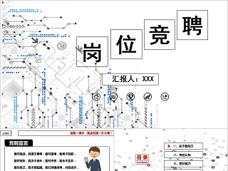 创意岗位竞聘述职及工作报告动态PPT