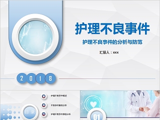 简约护理不良事件隐患缺陷及防范措施PPT模板