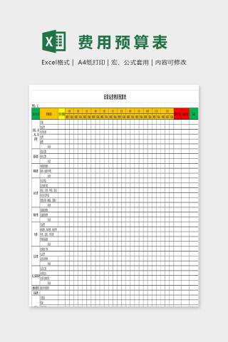 公司运营费用预算表excel模板下载