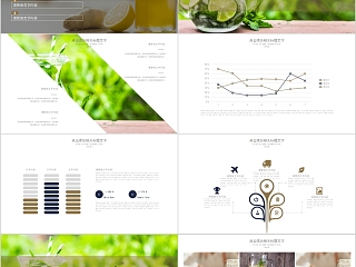 中国风茶文化茶韵产品介绍PPT模板