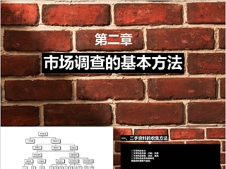 棕色市场调研的基本方法课件行业数据分析社会调研问卷幻灯片ppt模板