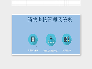 公司各级人员绩效考核系统excel模板